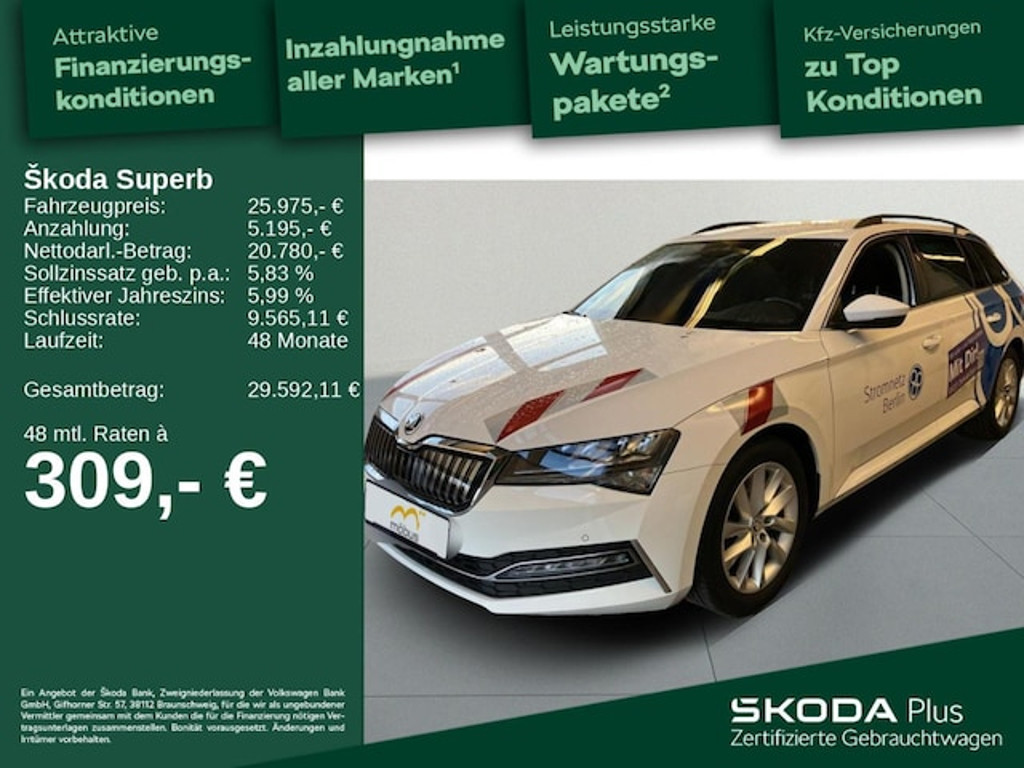 Skoda Superb 2021 Hybride Benzine