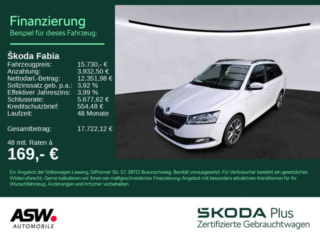 Skoda Fabia 2022 Benzine