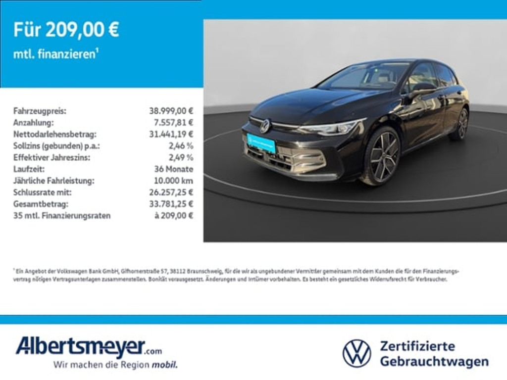 Volkswagen Golf 2025 Hybride Benzine