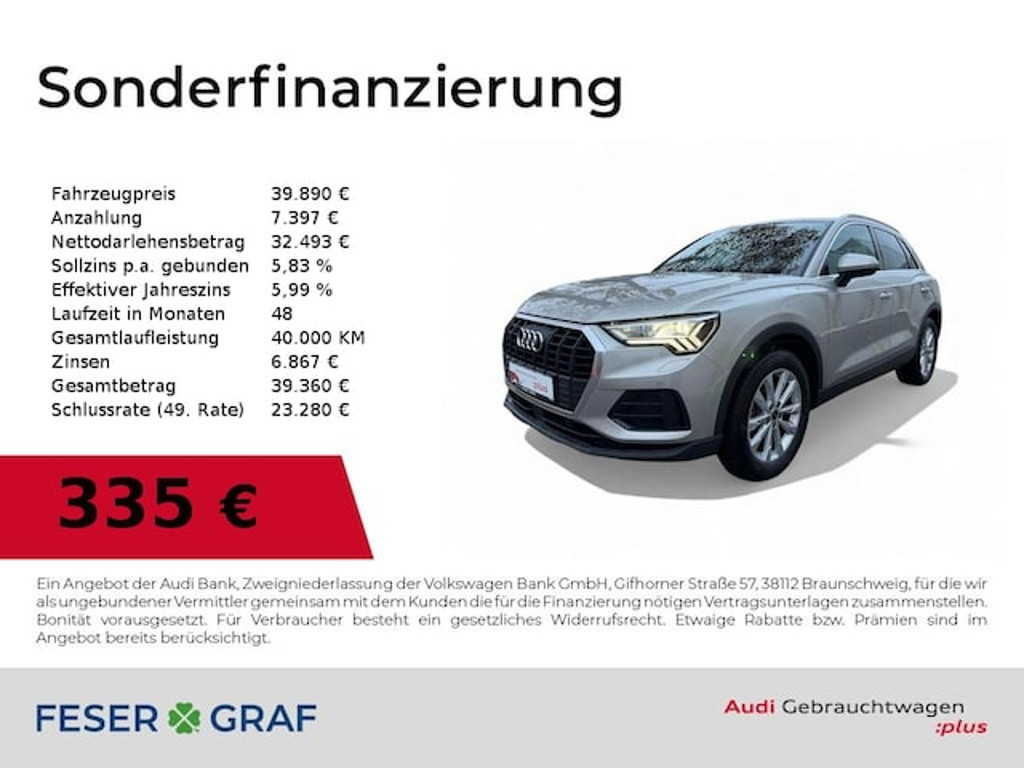 Audi Q3 2023 Benzine