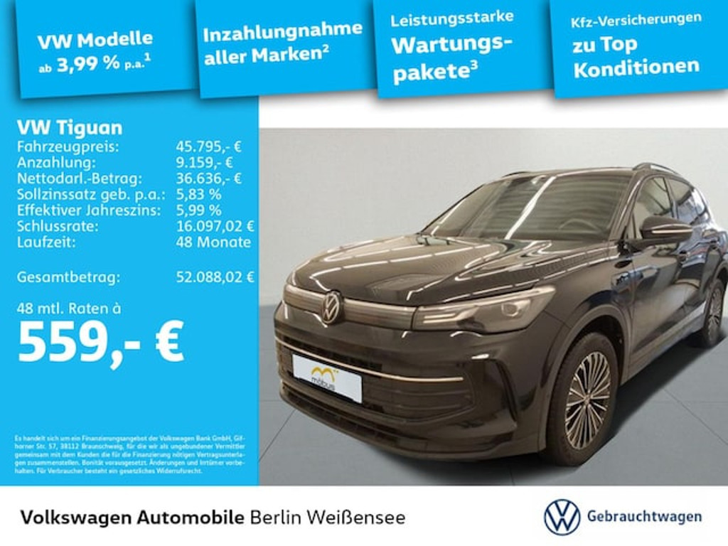 Volkswagen Tiguan 2025 Hybride Benzine