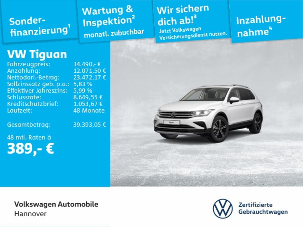 Volkswagen Tiguan 2022 Hybride Benzine