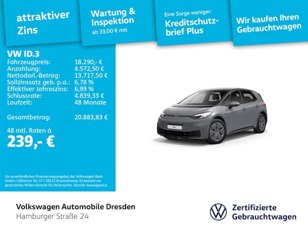 Volkswagen ID.3 2021 Elektrisch