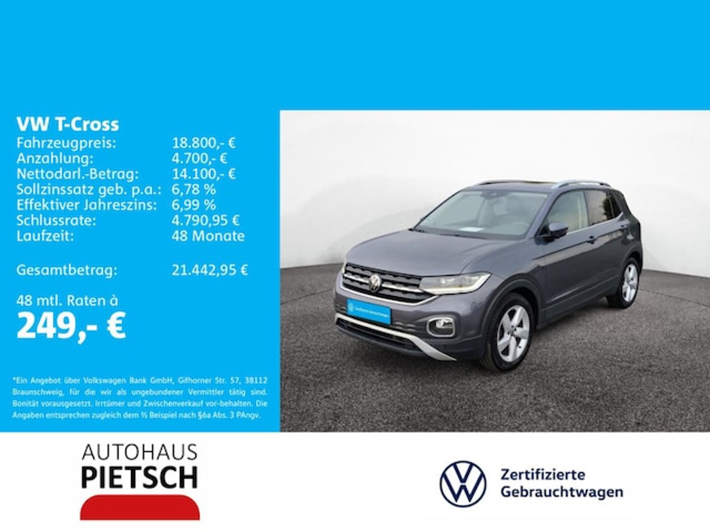Volkswagen T-Cross 2022 Benzine