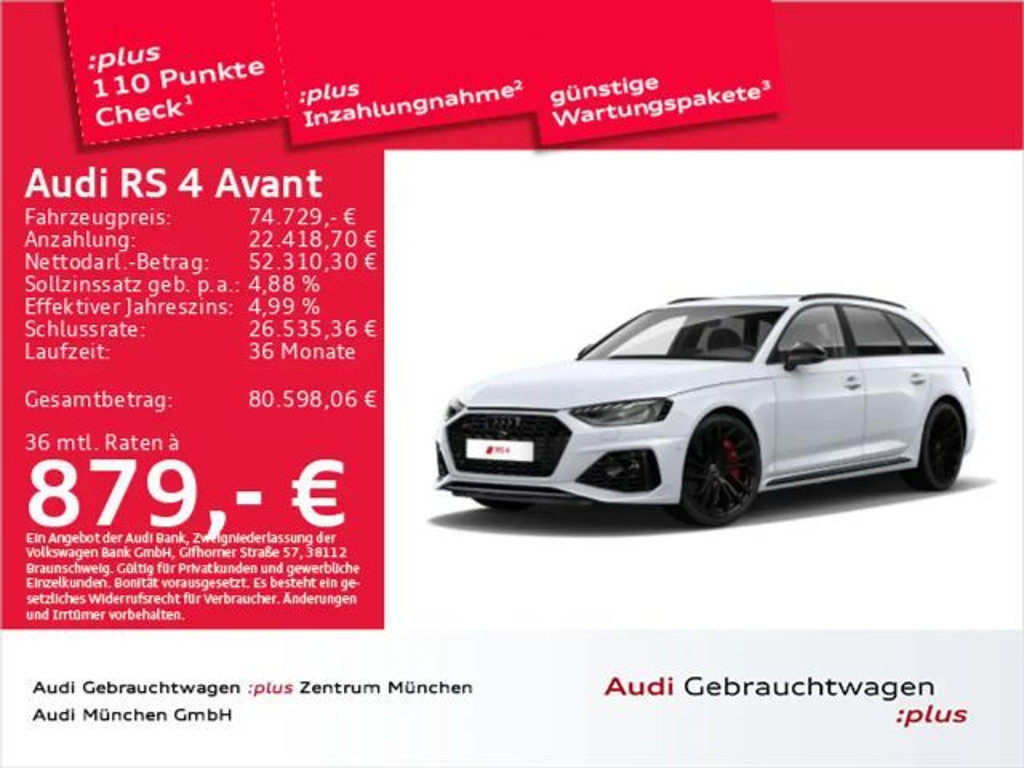 Audi RS4 2022 Benzine