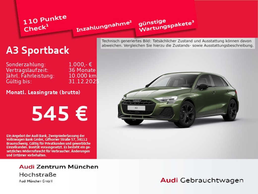 Audi A3 2025 Hybride Benzine