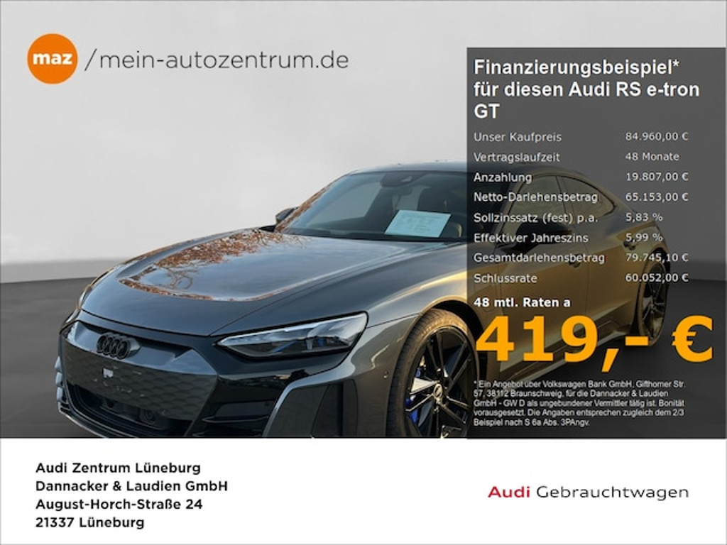 Audi RS e-tron GT 2023 Elektrisch