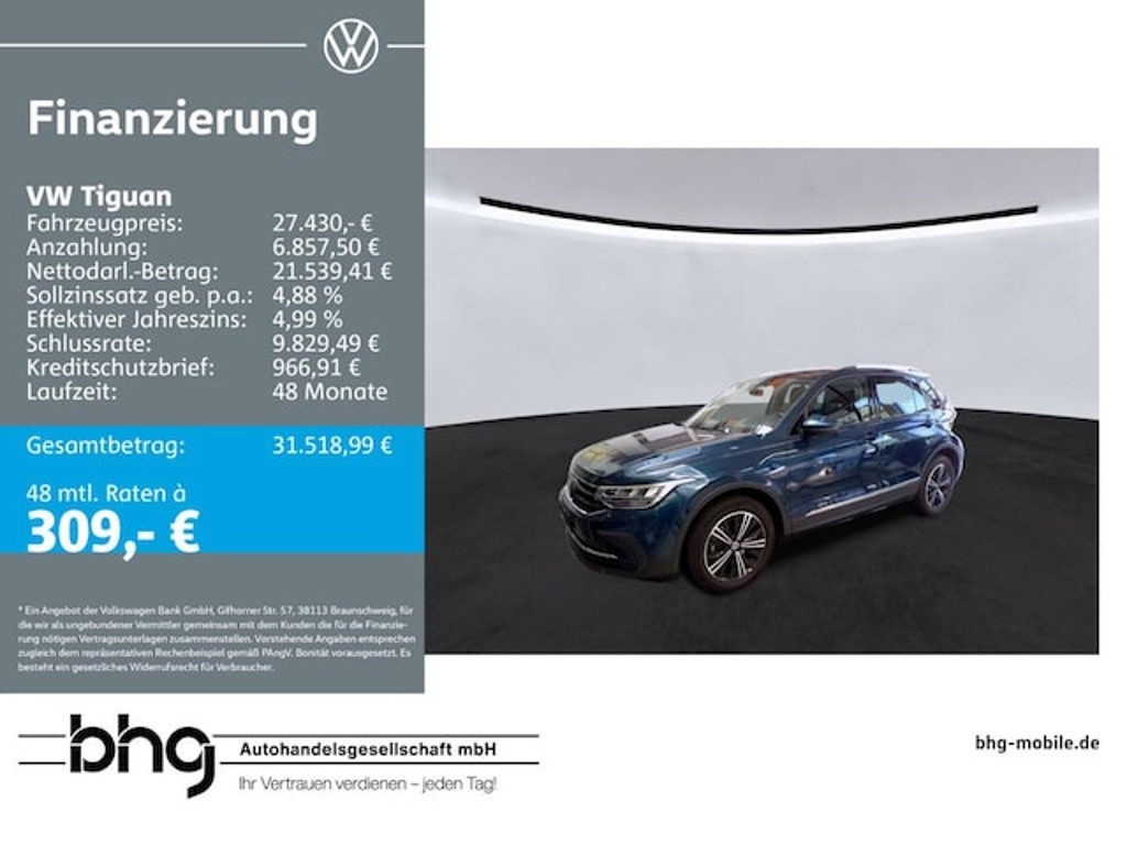 Volkswagen Tiguan 2022 Benzine