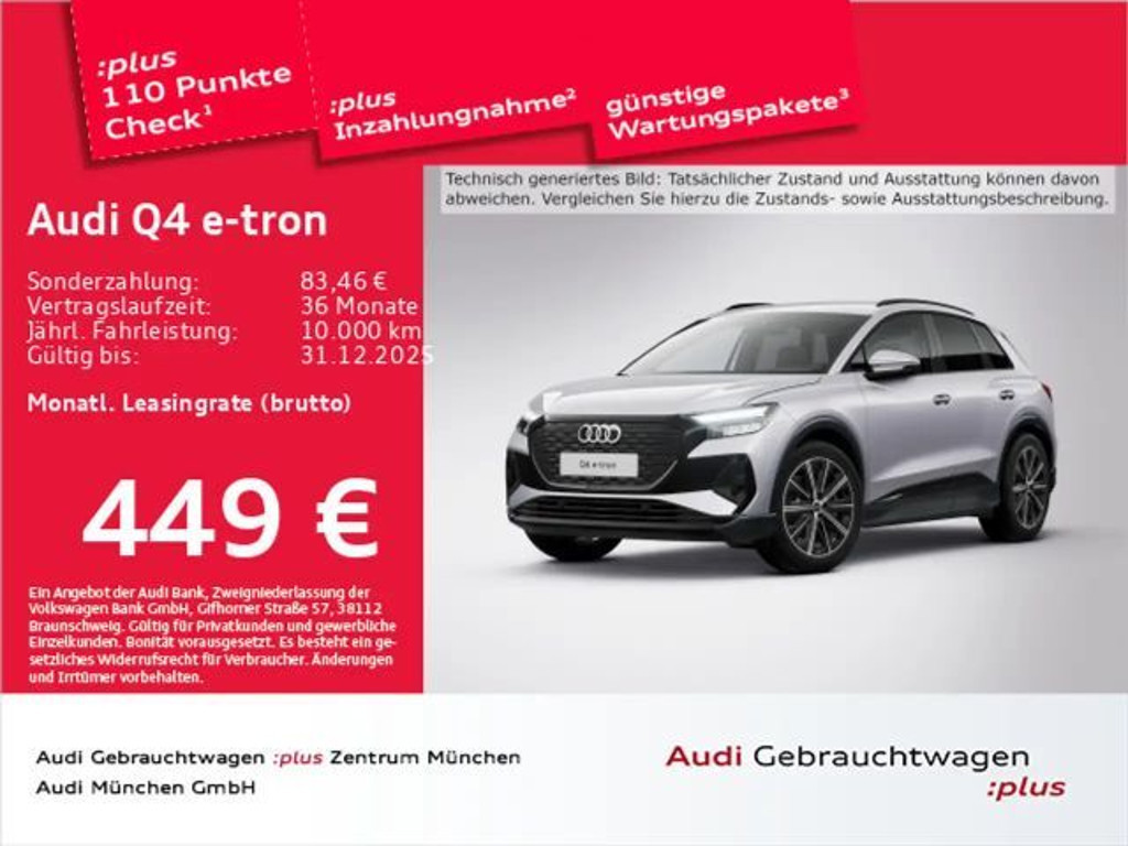 Audi Q4 e-tron 2025 Elektrisch