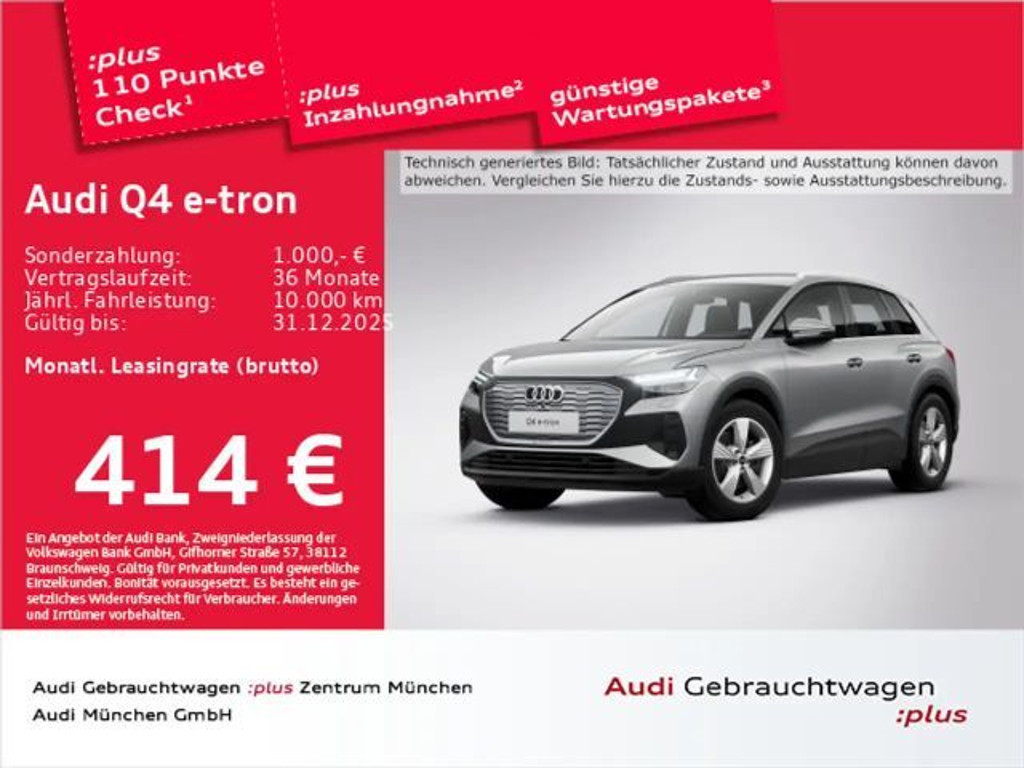 Audi Q4 e-tron 2024 Elektrisch