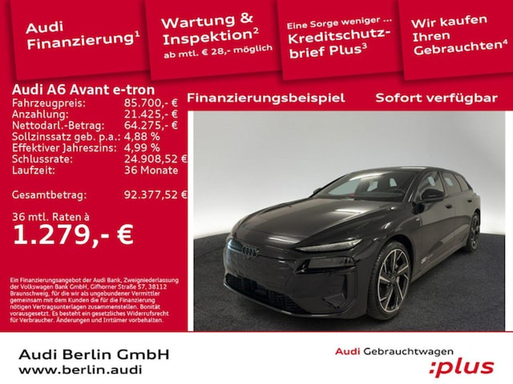 Audi A6 e-tron 2025 Elektrisch