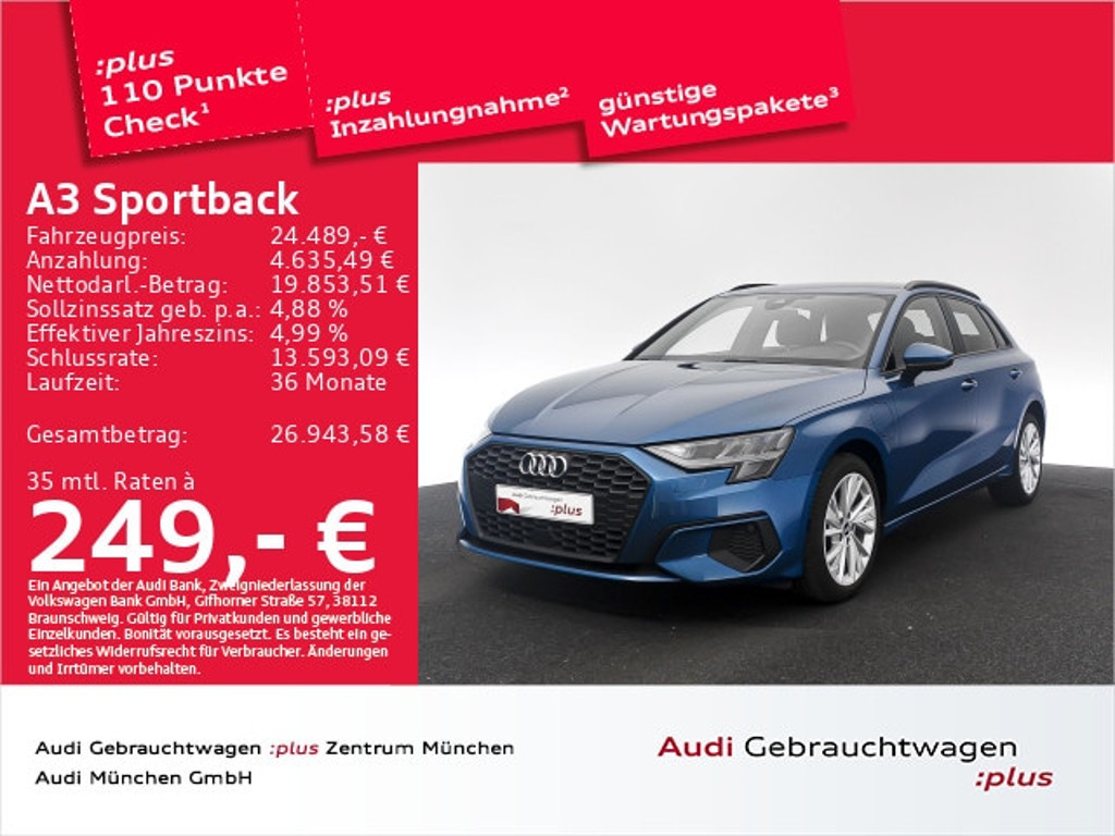 Audi A3 2021 Hybride Benzine