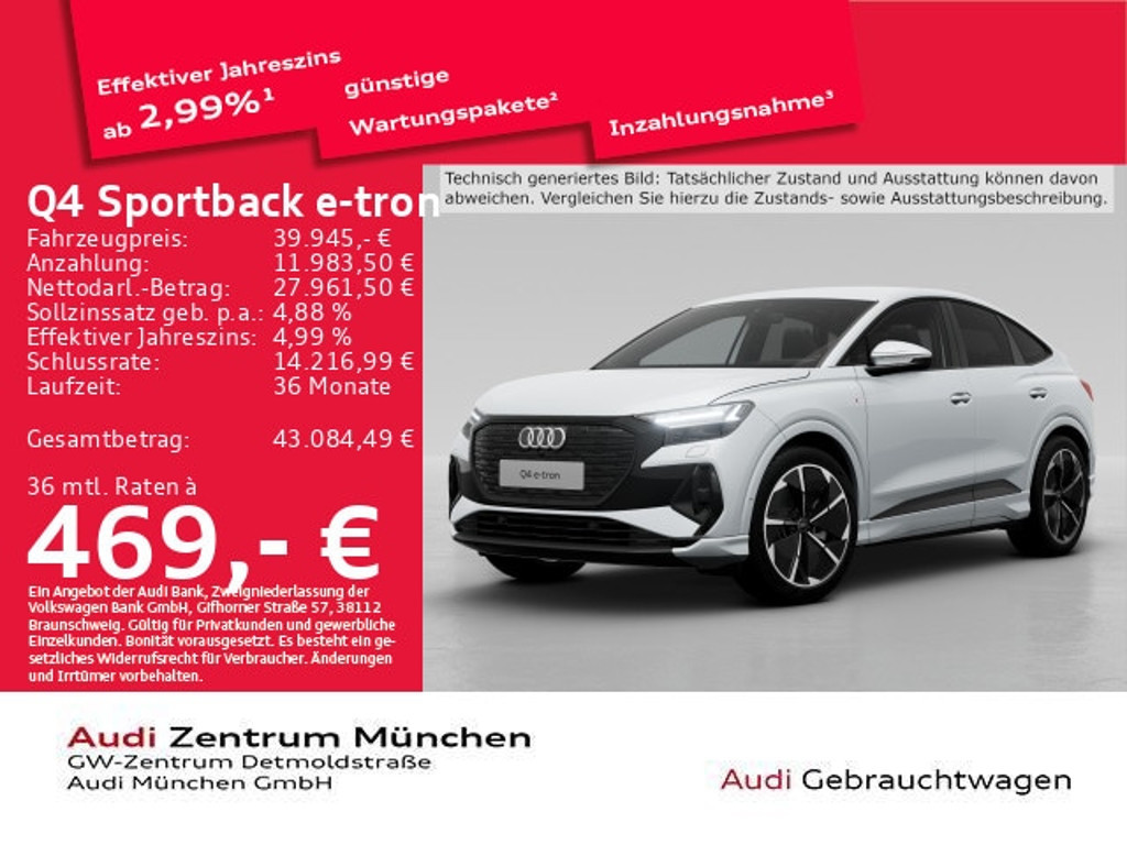 Audi Q4 e-tron 2023 Elektrisch