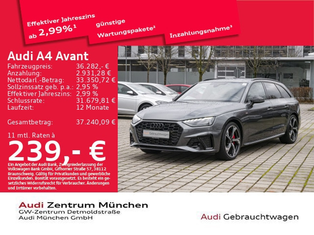 Audi A4 2023 Benzine