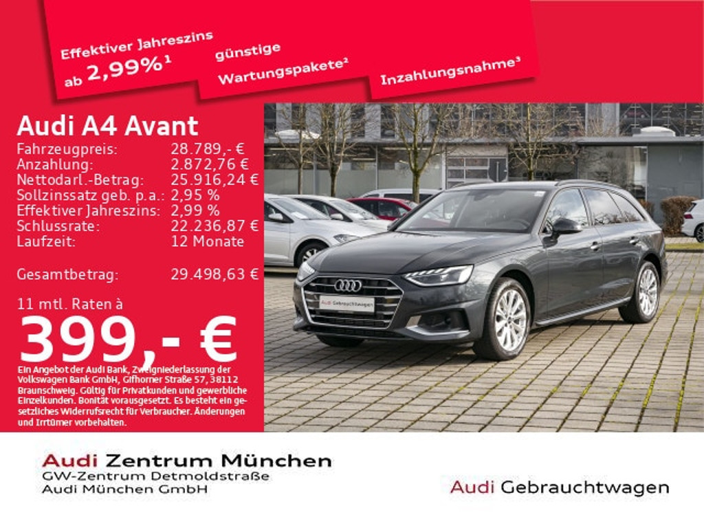 Audi A4 2022 Benzine