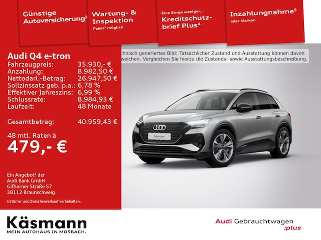 Audi Q4 e-tron 2022 Elektrisch