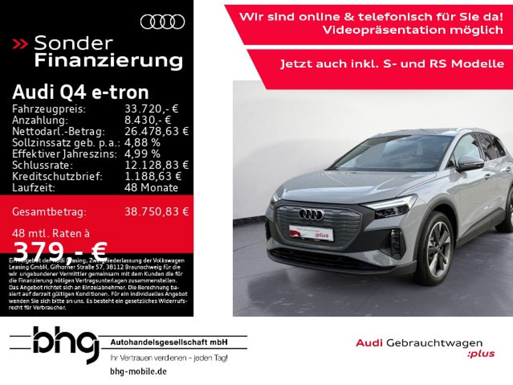 Audi Q4 e-tron 2023 Elektrisch
