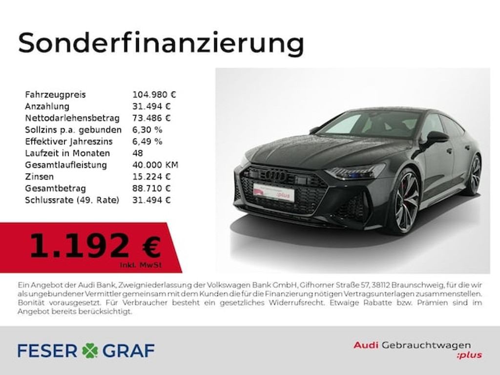 Audi RS7 2023 Benzine