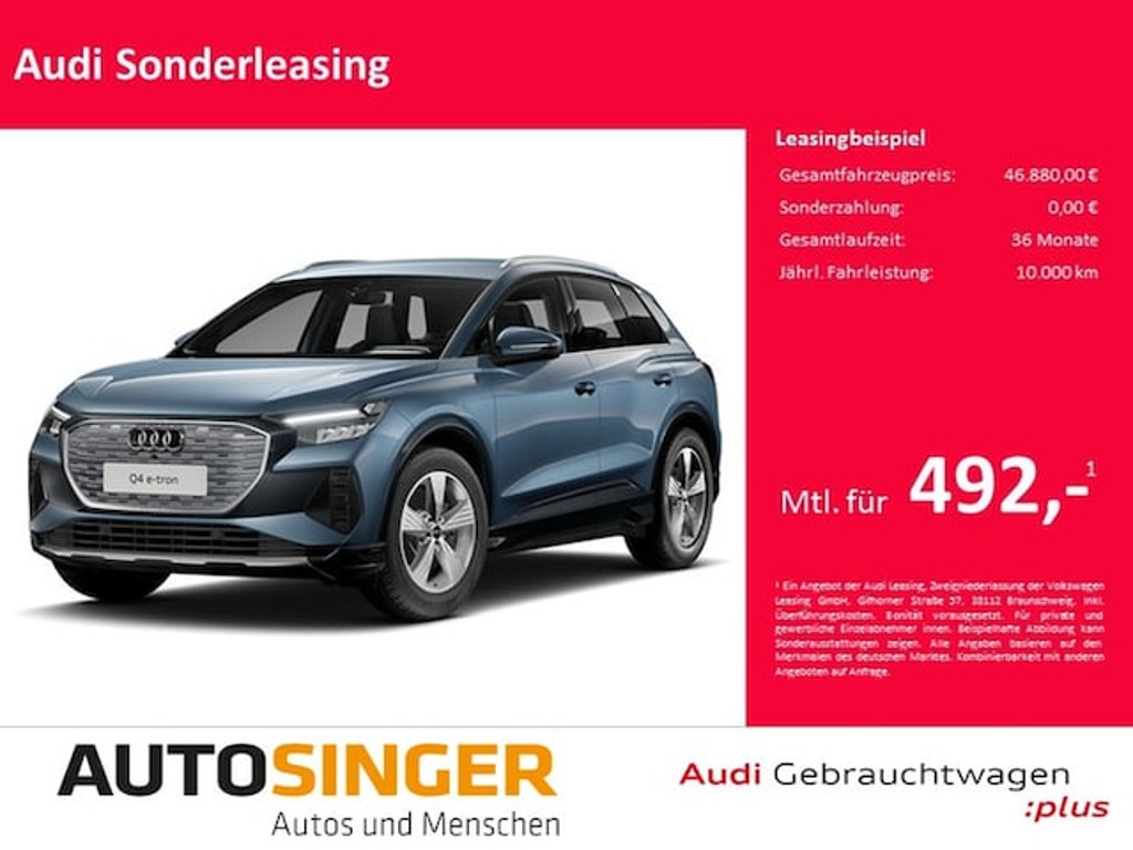 Audi Q4 e-tron 2025 Elektrisch
