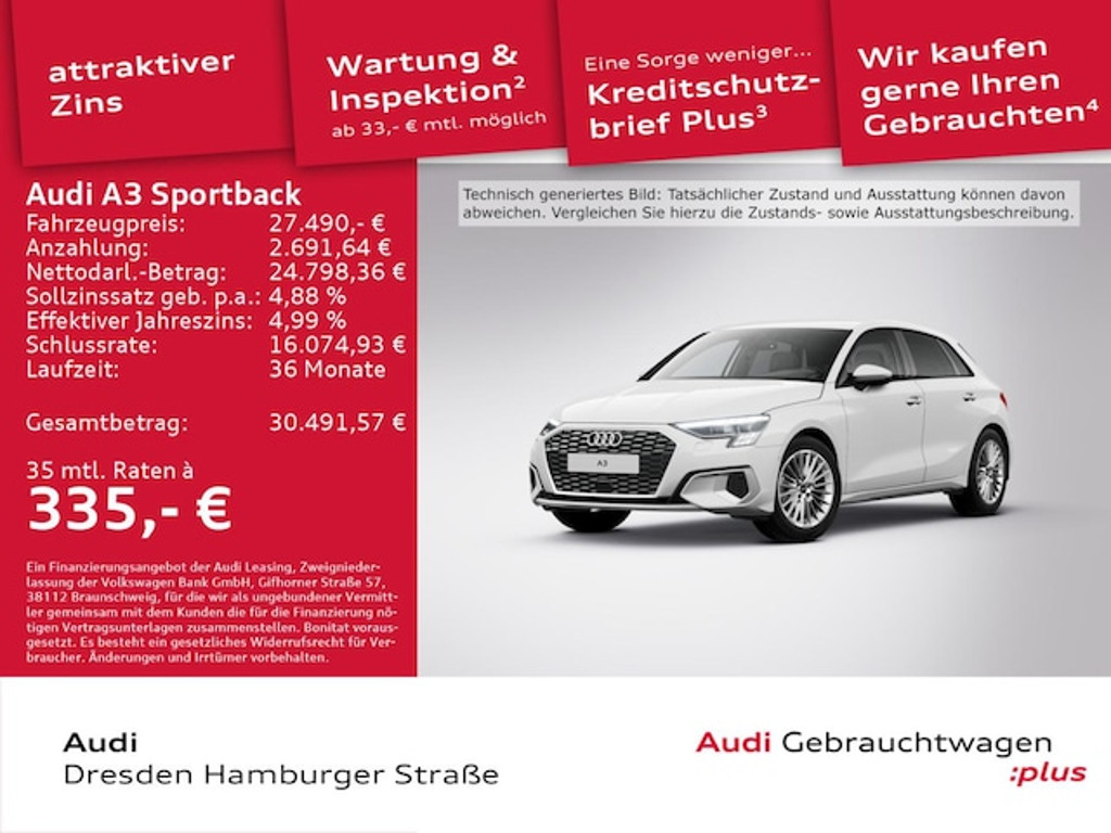 Audi A3 2022 Benzine