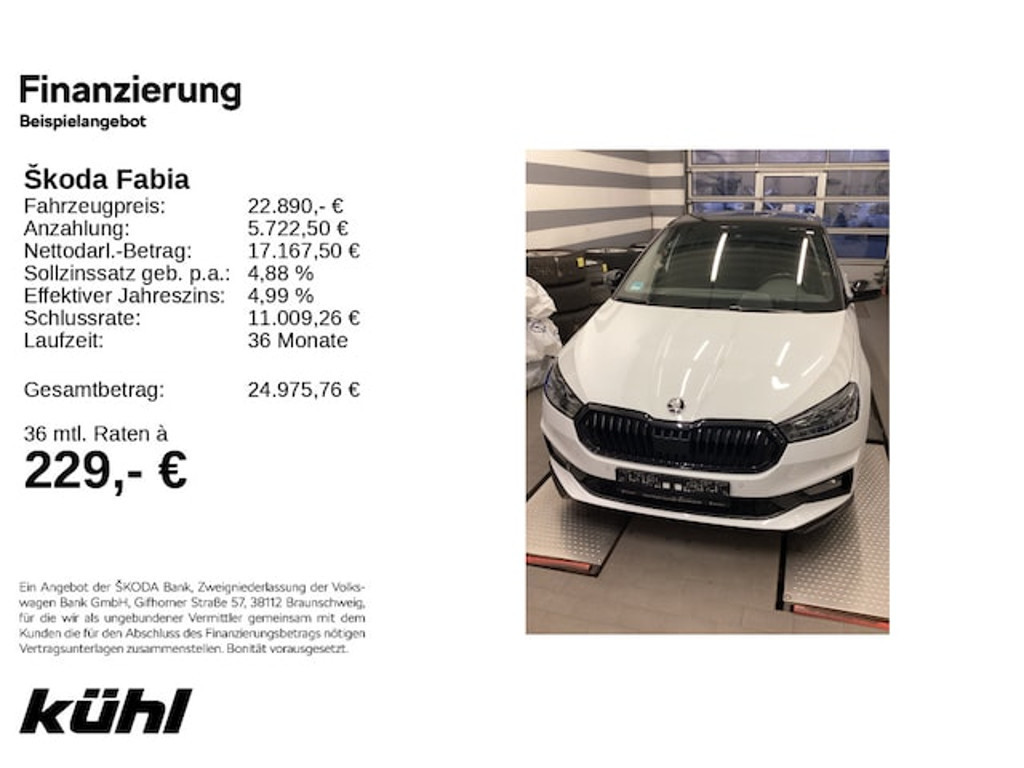 Skoda Fabia 2023 Benzine