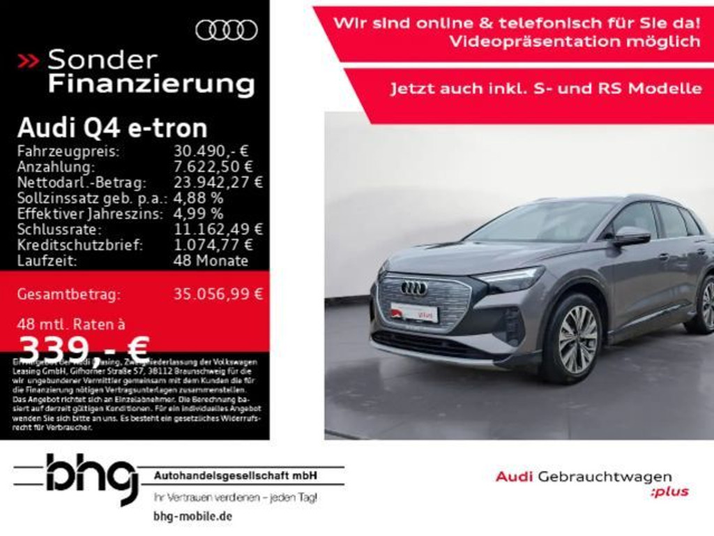 Audi Q4 e-tron 2021 Elektrisch