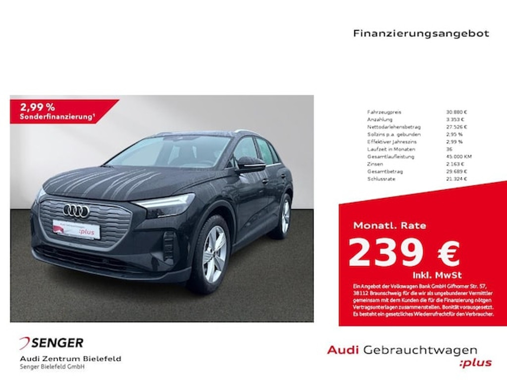 Audi Q4 e-tron 2023 Elektrisch