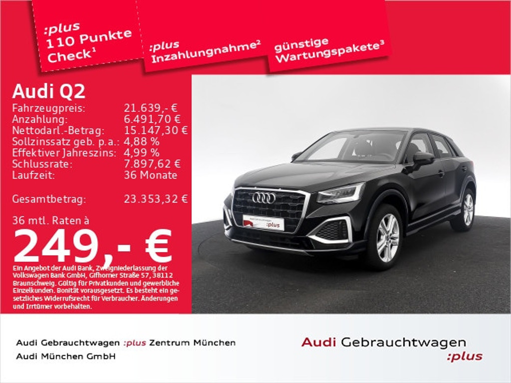Audi Q2 2022 Benzine