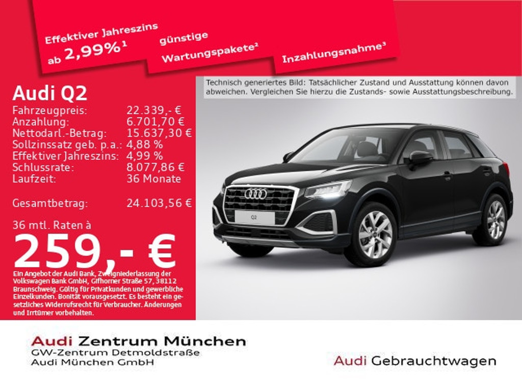 Audi Q2 2022 Benzine