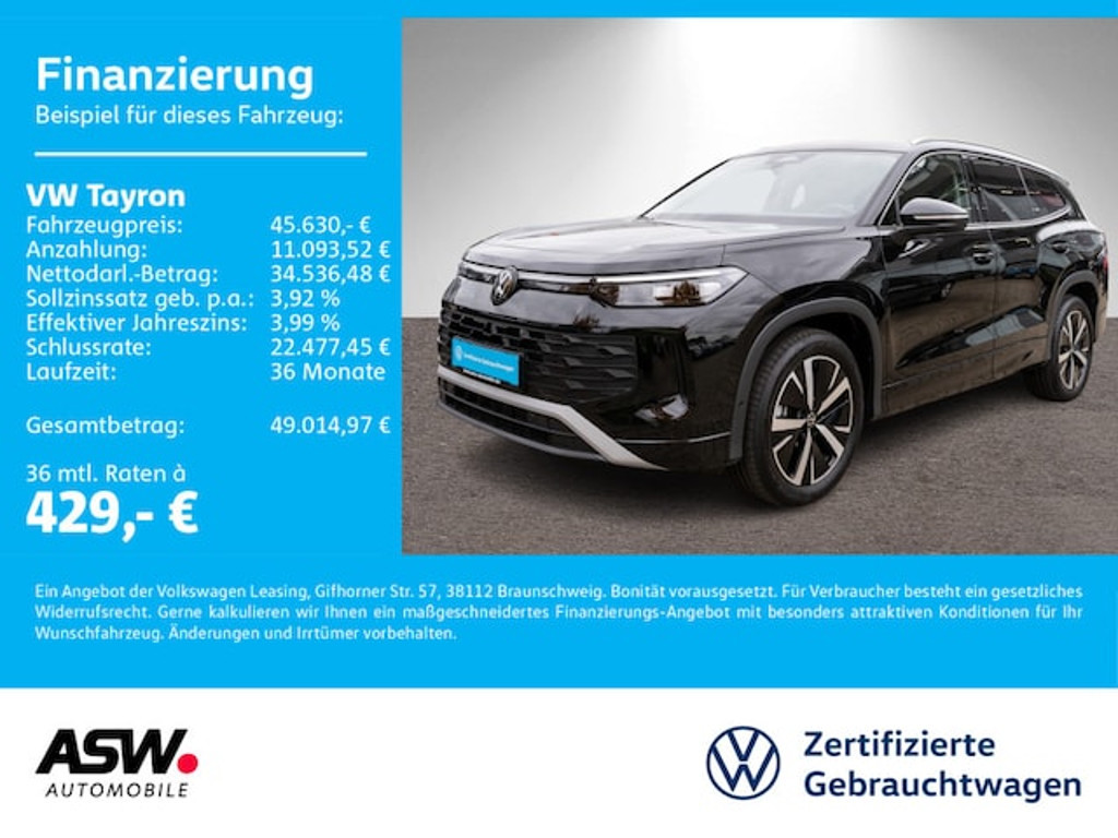 Volkswagen Tayron 2025 Benzine