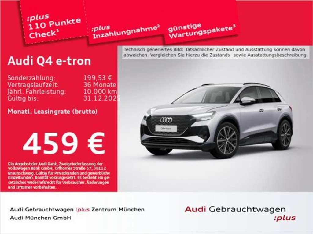 Audi Q4 e-tron 2025 Elektrisch