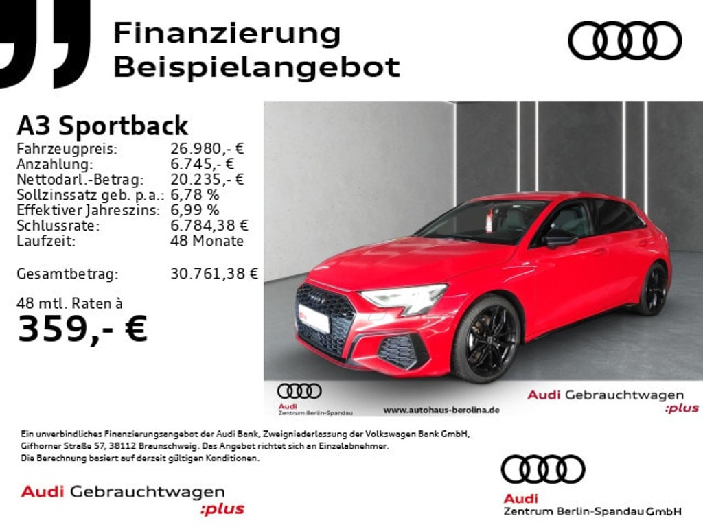 Audi A3 2023 Benzine