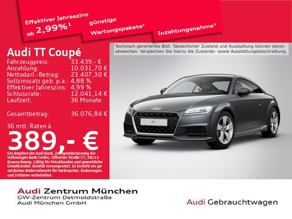 Audi TT 2022 Benzine