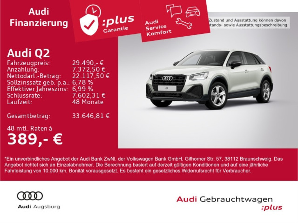 Audi Q2 2025 Benzine