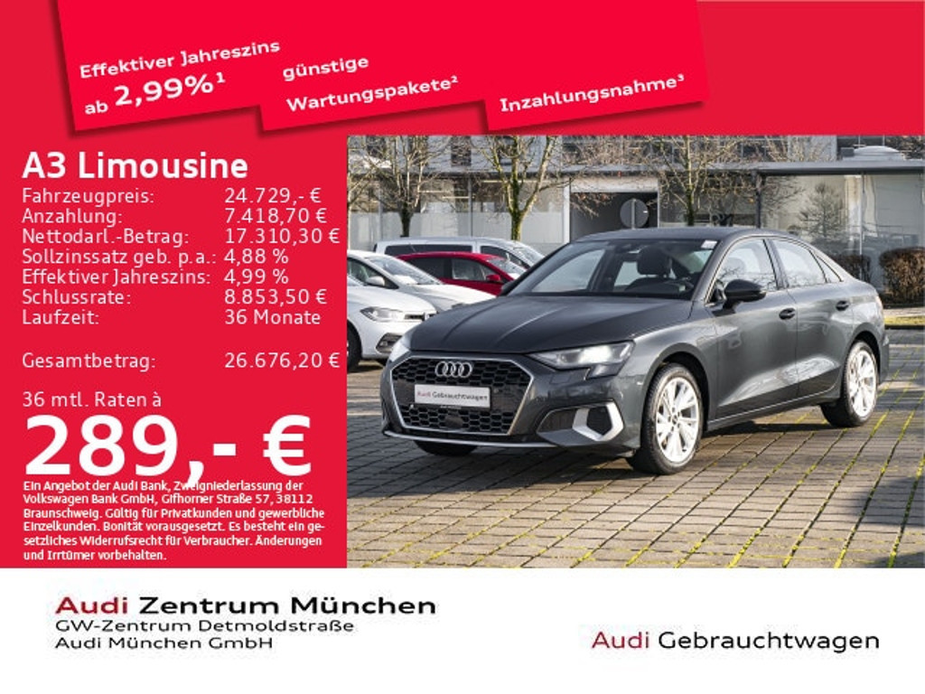 Audi A3 2022 Benzine