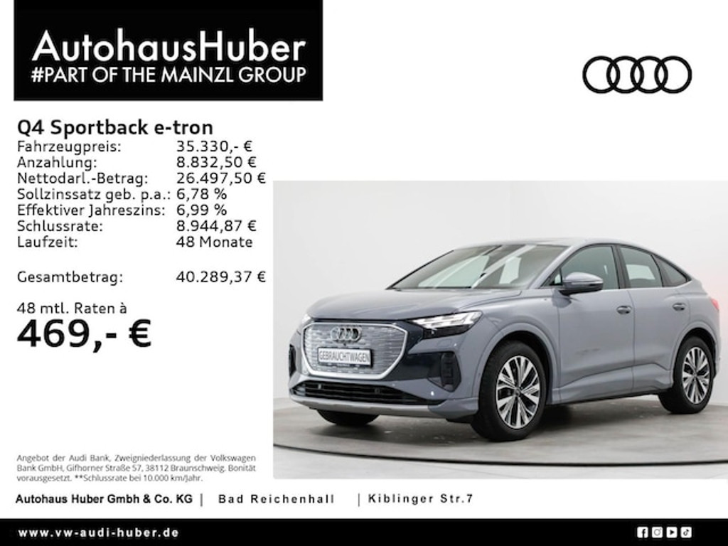 Audi Q4 e-tron 2022 Elektrisch