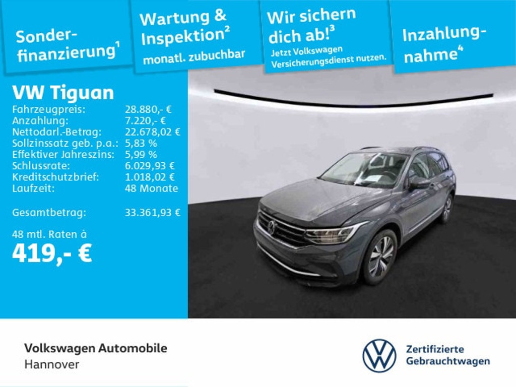 Volkswagen Tiguan 2022 Hybride Benzine
