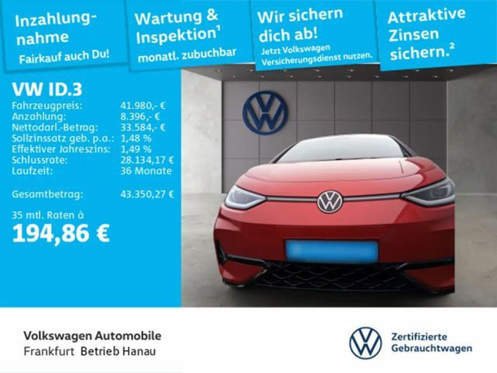 Volkswagen ID.3 2025 Elektrisch