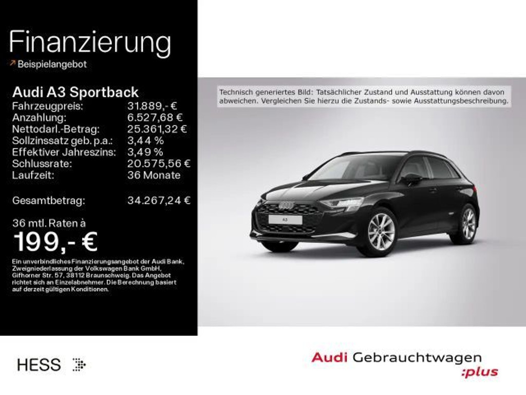 Audi A3 2025 Benzine