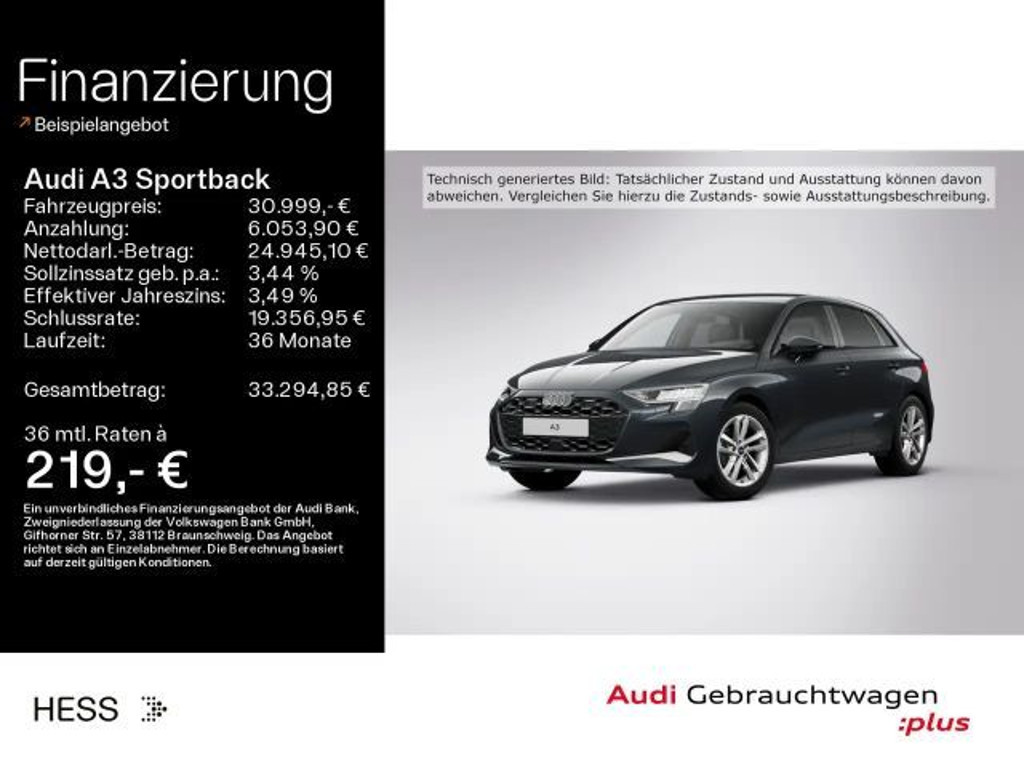 Audi A3 2025 Benzine