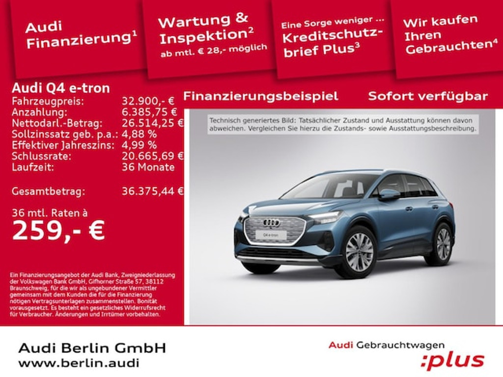Audi Q4 e-tron 2022 Elektrisch