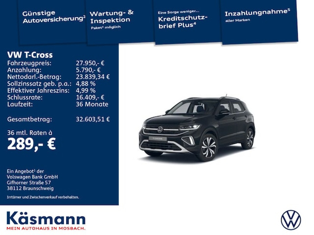 Volkswagen T-Cross 2025 Benzine