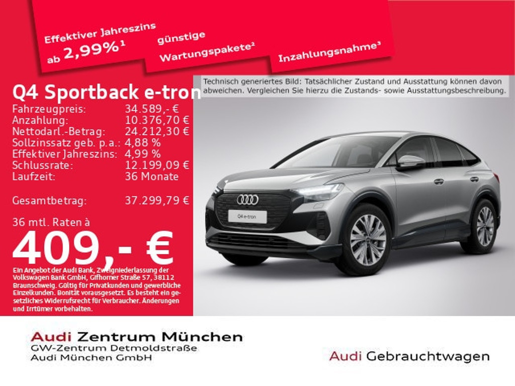 Audi Q4 e-tron 2022 Elektrisch