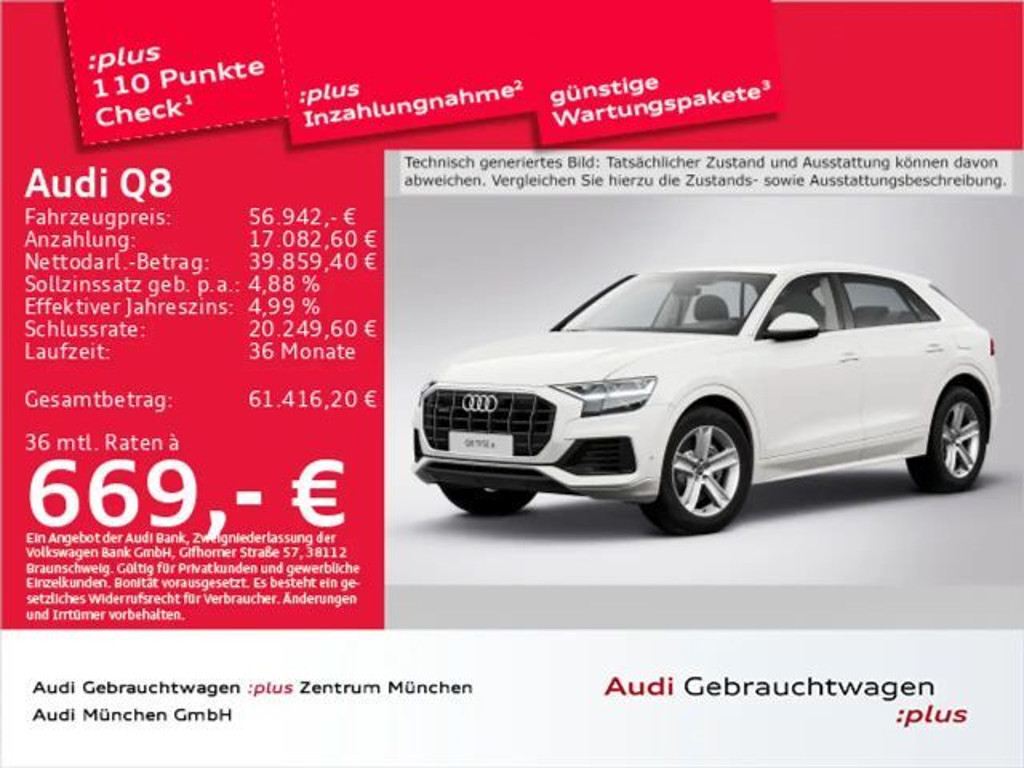 Audi Q8 2023 Hybride Benzine