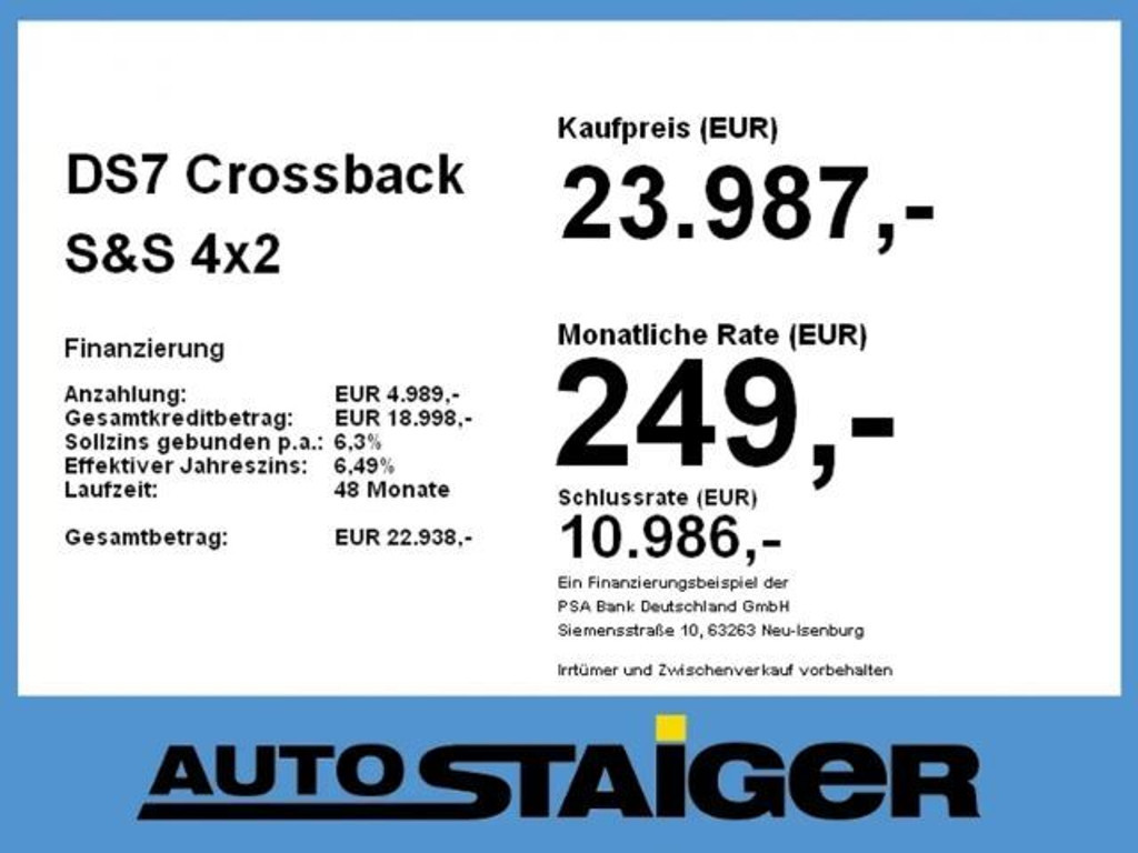 DS DS 7 Crossback