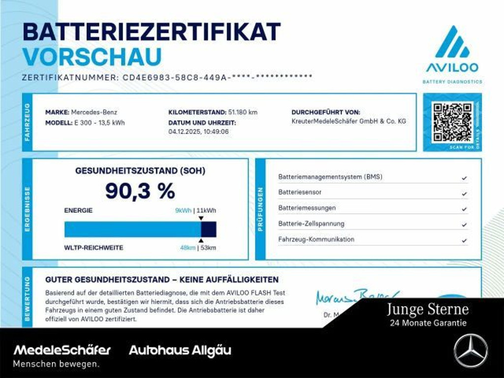 Mercedes-Benz E-Klasse 2022 Hybride Diesel