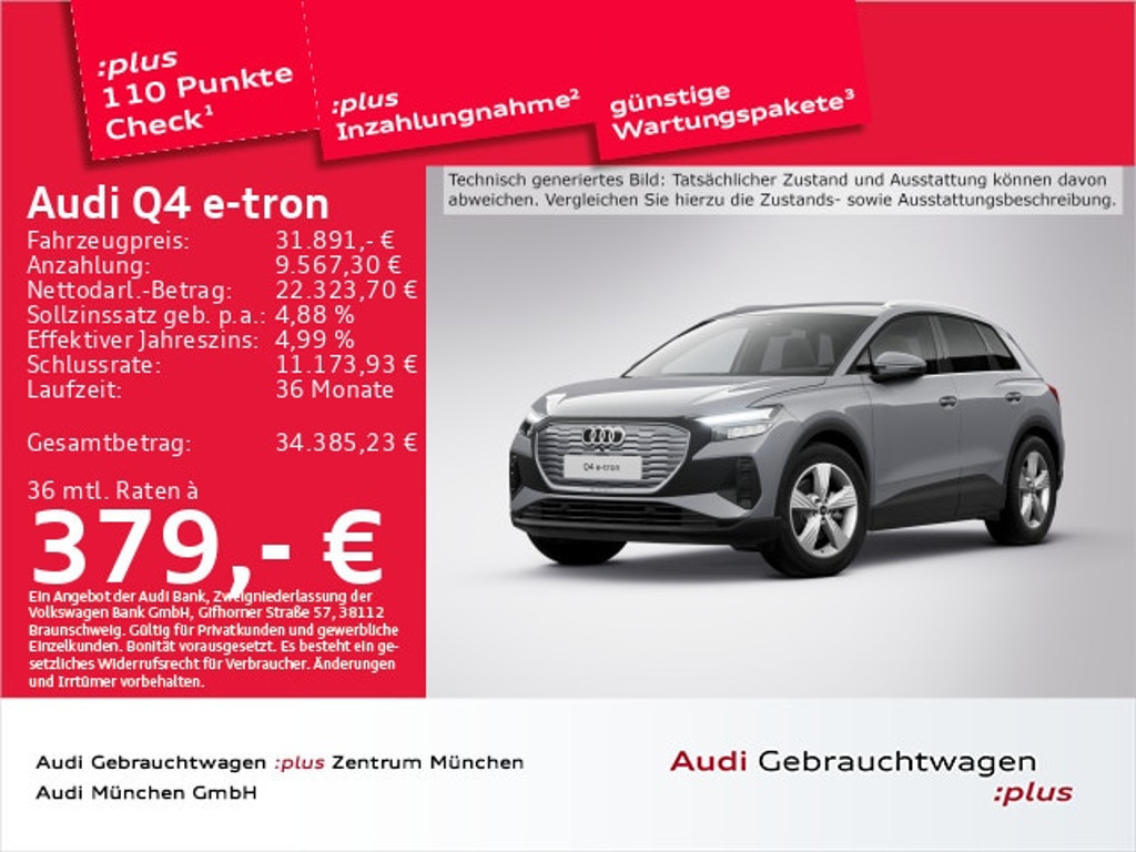 Audi Q4 e-tron 2022 Elektrisch