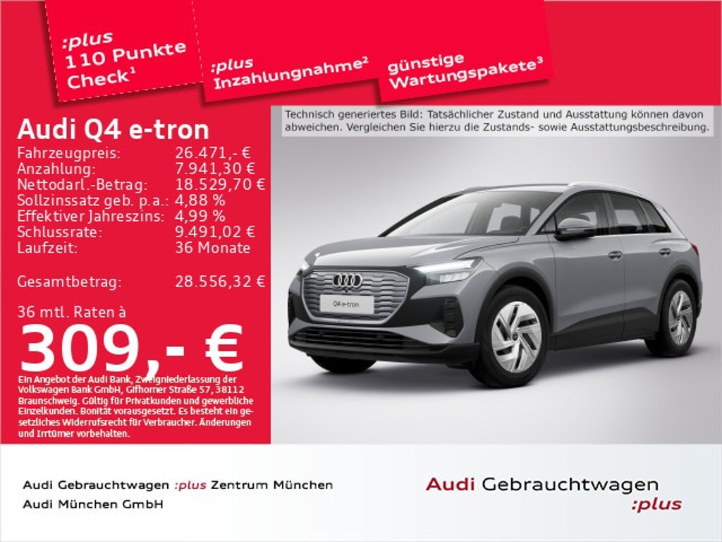 Audi Q4 e-tron 2023 Elektrisch