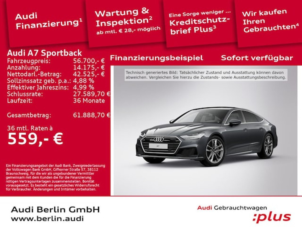 Audi A7 2022 Benzine
