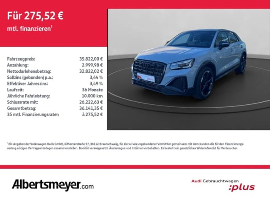 Audi Q2 2025 Benzine